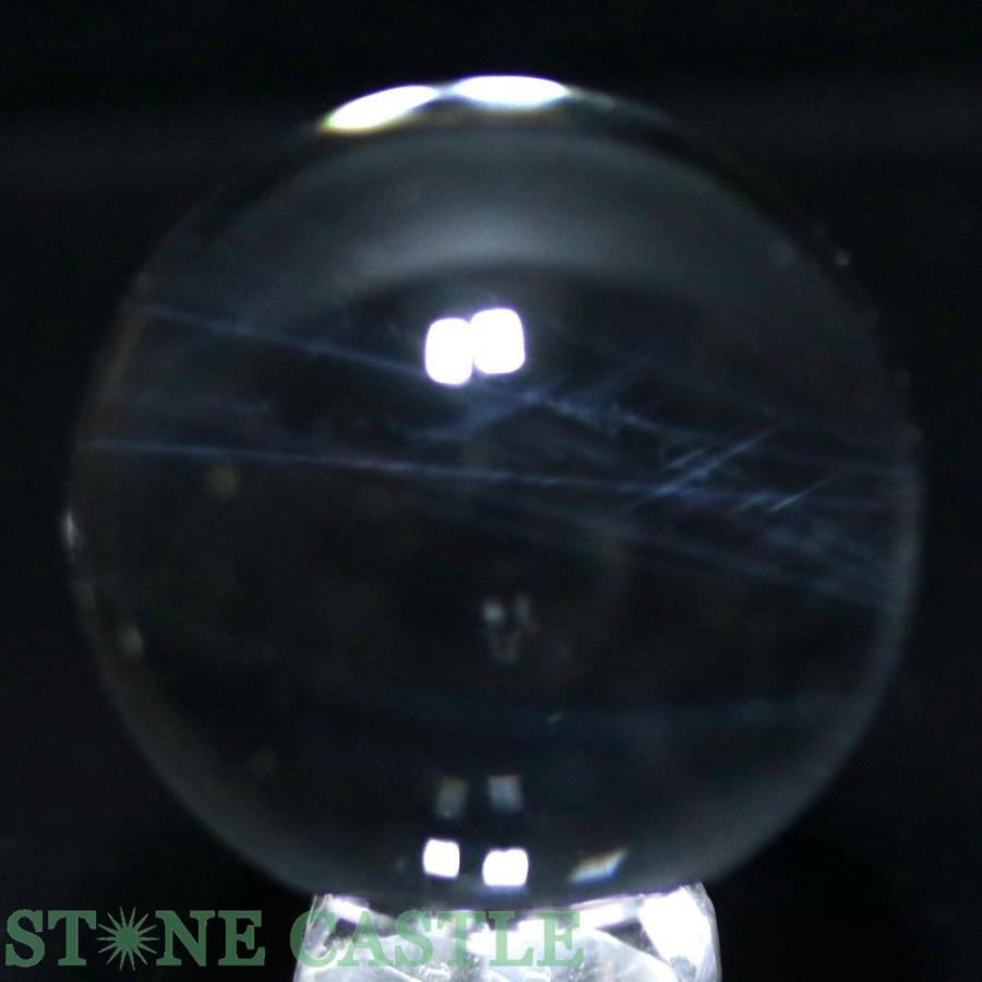 石流通センター 置石一点物 天然石 置き石 丸玉 エンジェルラダークォーツ (AAA) 約31mm 8797F (鑑別書付) パワーストーン_1