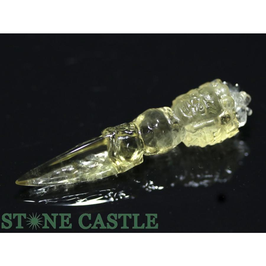 石流通センター 一点物 天然石 開運＆風水アイテム 密教法具 黄水晶 プルパ No.03 パワーストーン