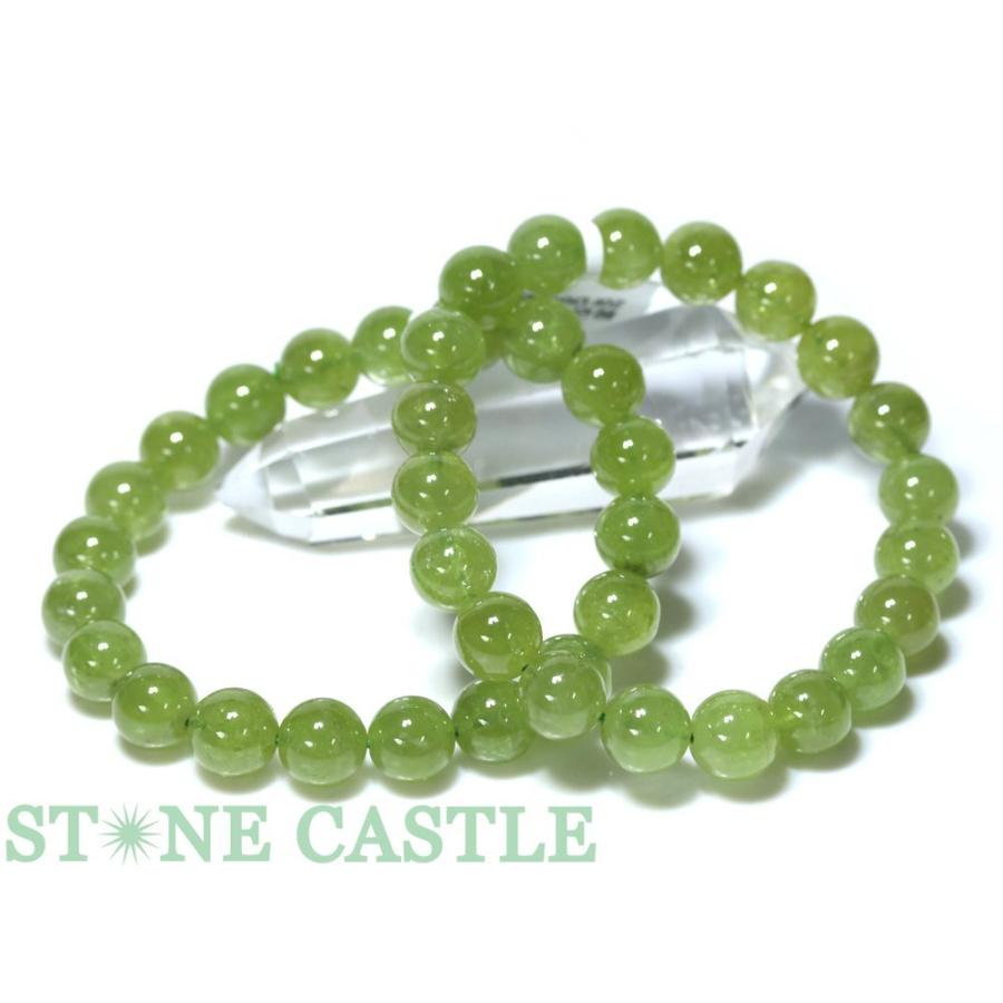 石流通センター 高品質 天然石 ブレスレット ツァボライト (5A