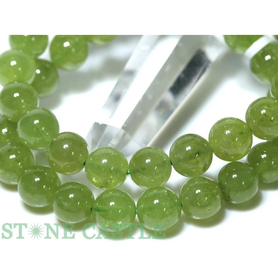 石流通センター 高品質 天然石 ブレスレット ツァボライト (5A