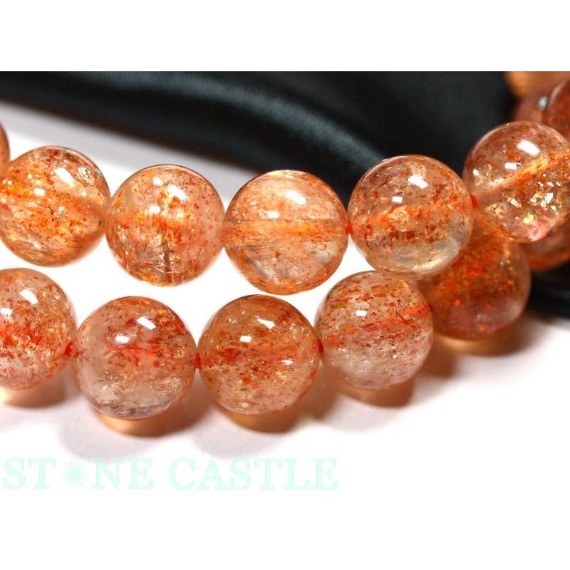 ☆最高品質☆逸品！！ストロベリー共生ゴールドサンストーンパーツ