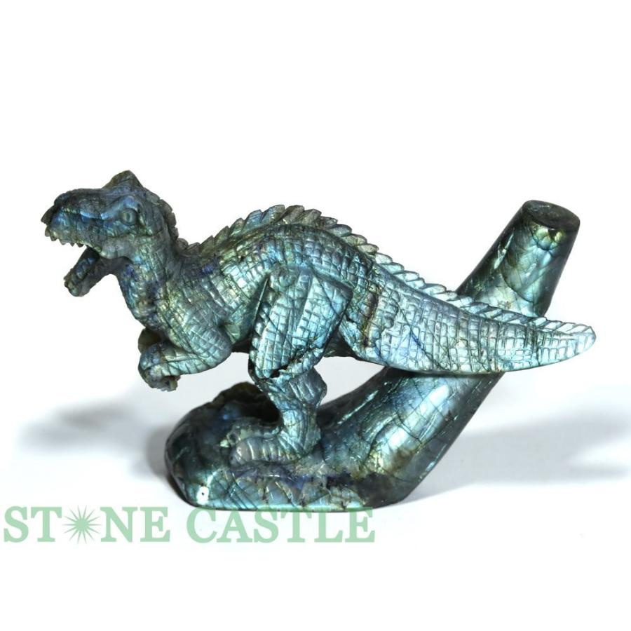 中国 玉石青晶石彫刻 双鶴刻 置物 唐木台付 V R4354 重 晶 石