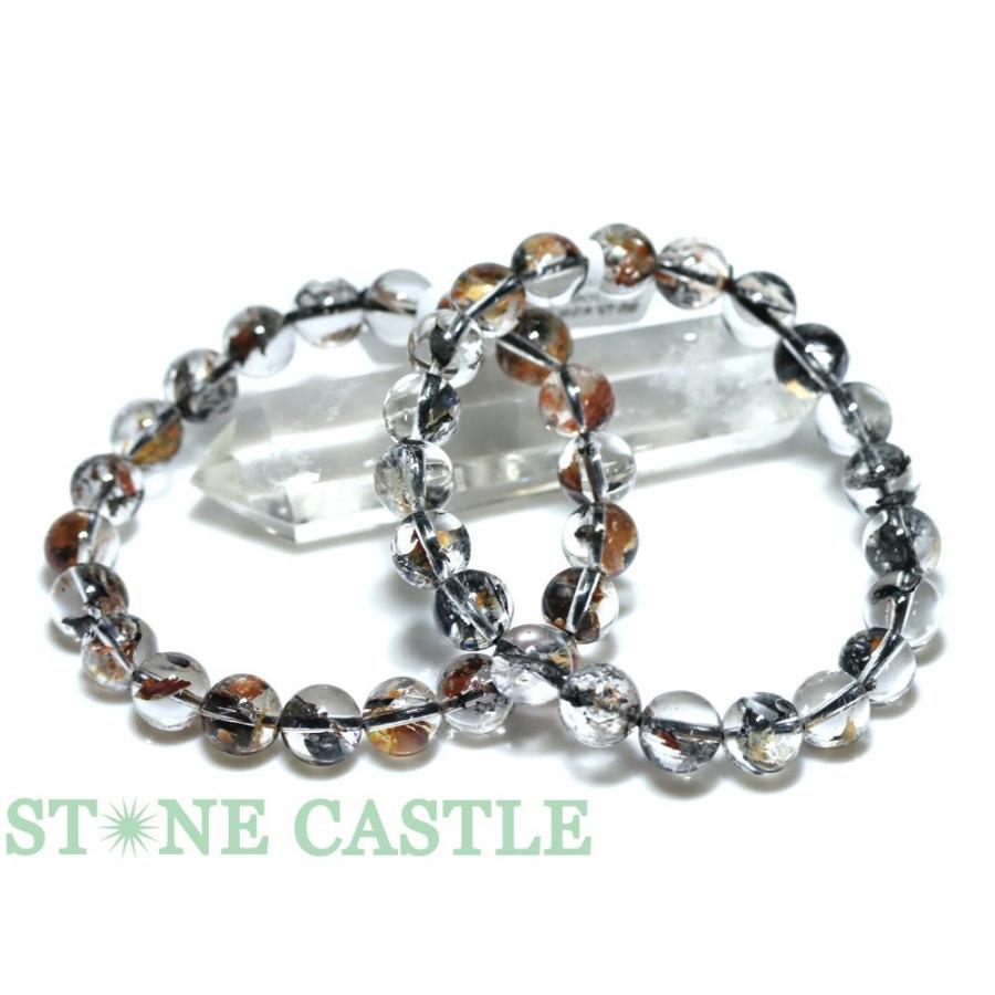 石流通センター 高品質 天然石 ブレスレット ブラックアイアンクォーツ (5A) (約9.5〜10mm) パワーストーン