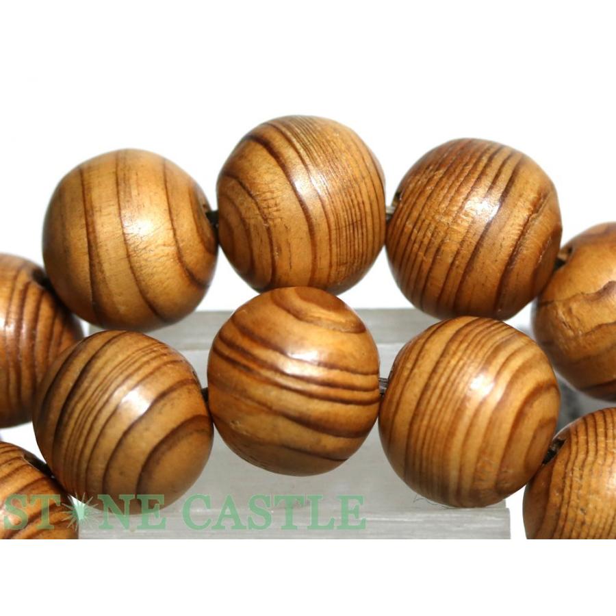 石流通センター 高品質 天然石 ブレスレット 屋久杉 (約13mm) パワーストーンの画像