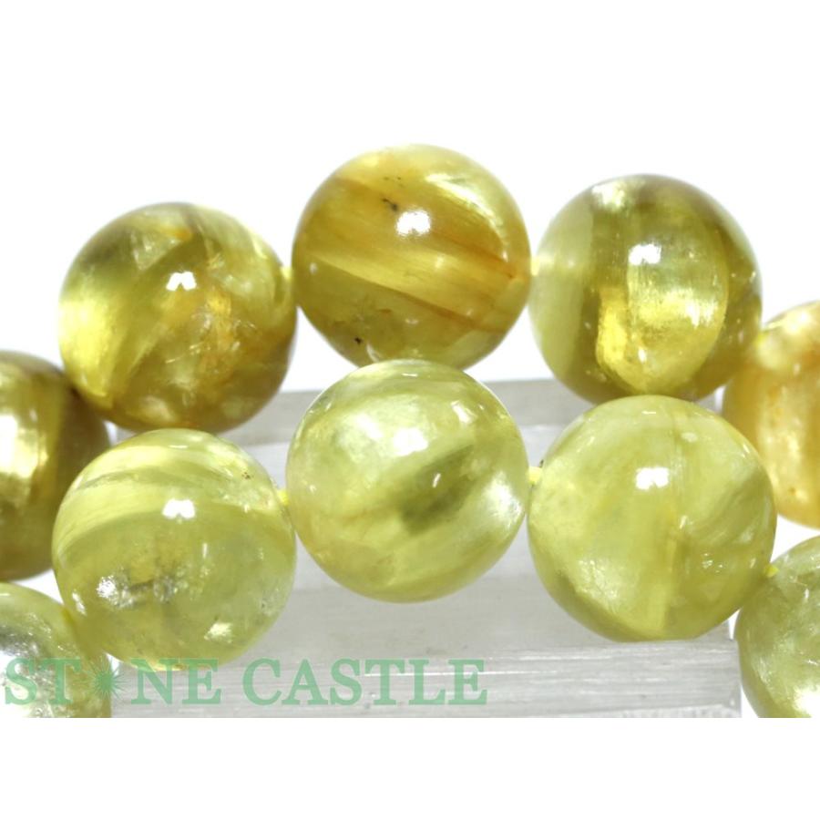 石流通センター 高品質 天然石 ブレスレット ゴールデンレピドライトキャッツアイ (約12.5〜13mm) (鑑別済) パワーストーン_4
