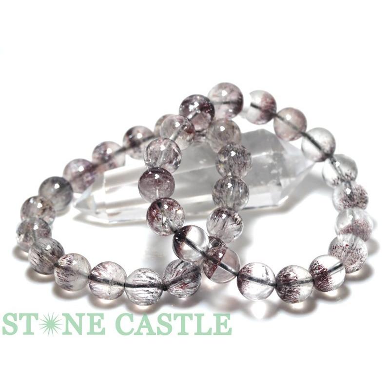 石流通センター 高品質 天然石 ブレスレット ブラックスーパー