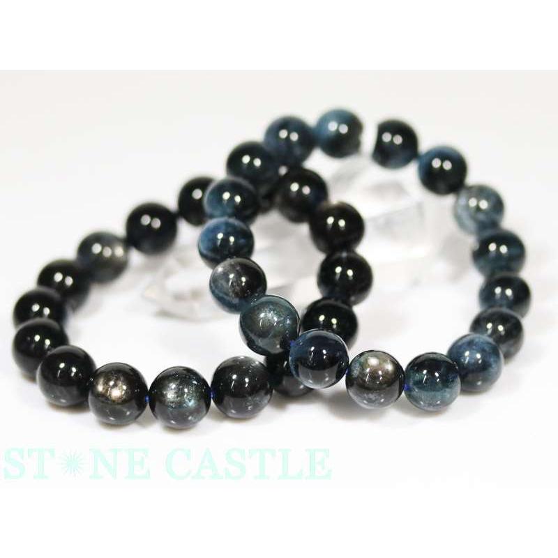 絶品天然ブラックスターアクアマリンブレスレットパワーストーン 石流通センター 高品質 天然石 ブレスレット ブラックスターアクア