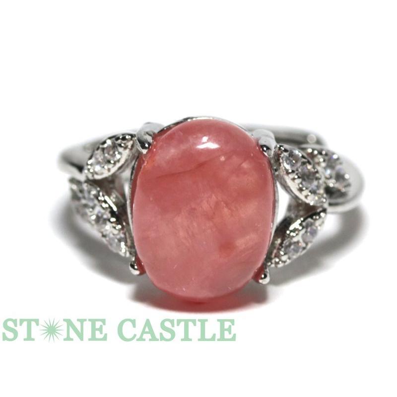石流通センター 高品質 天然石 リング インカローズ シルバー (sv925