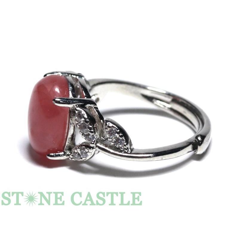 石流通センター 高品質 天然石 リング インカローズ シルバー (sv925