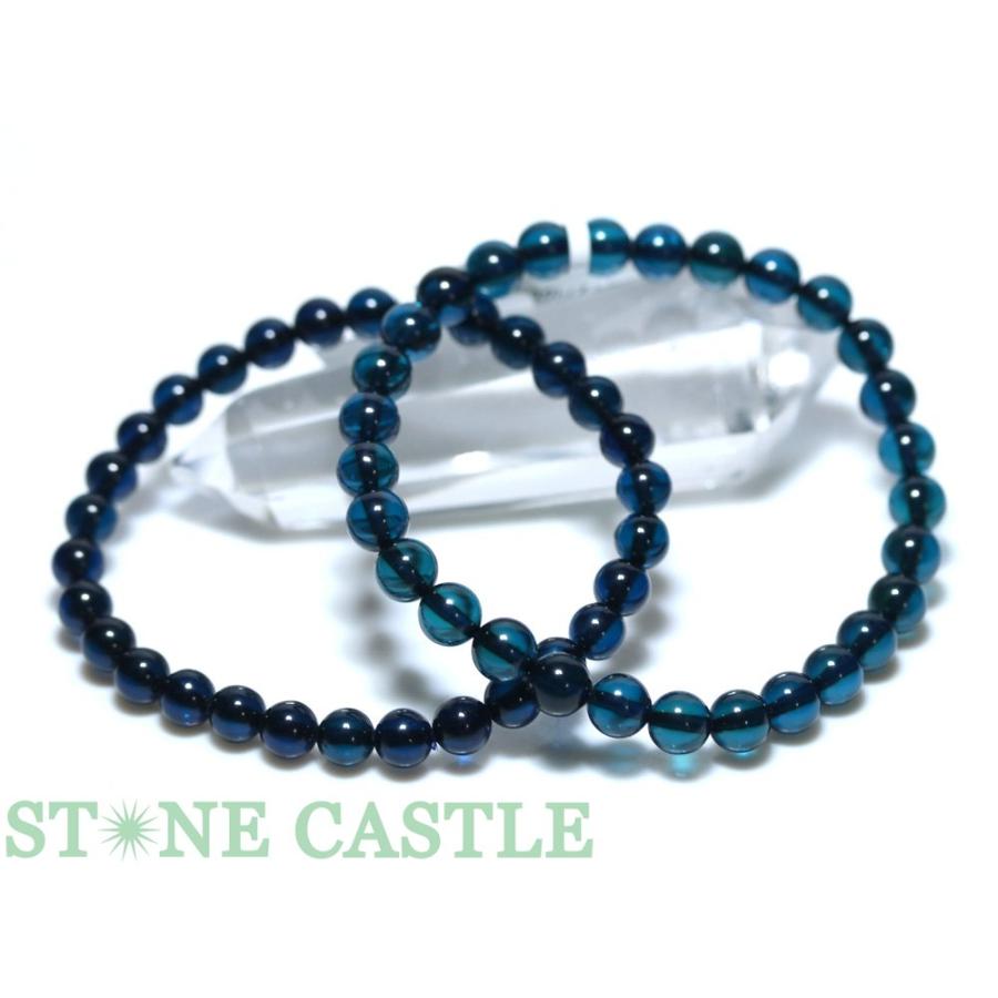 【特価★美品】サファイアブルーアンバー 天然石　ブレスレット 石流通センター 高品質 天然石 ブレスレット サファイアブルーアンバー