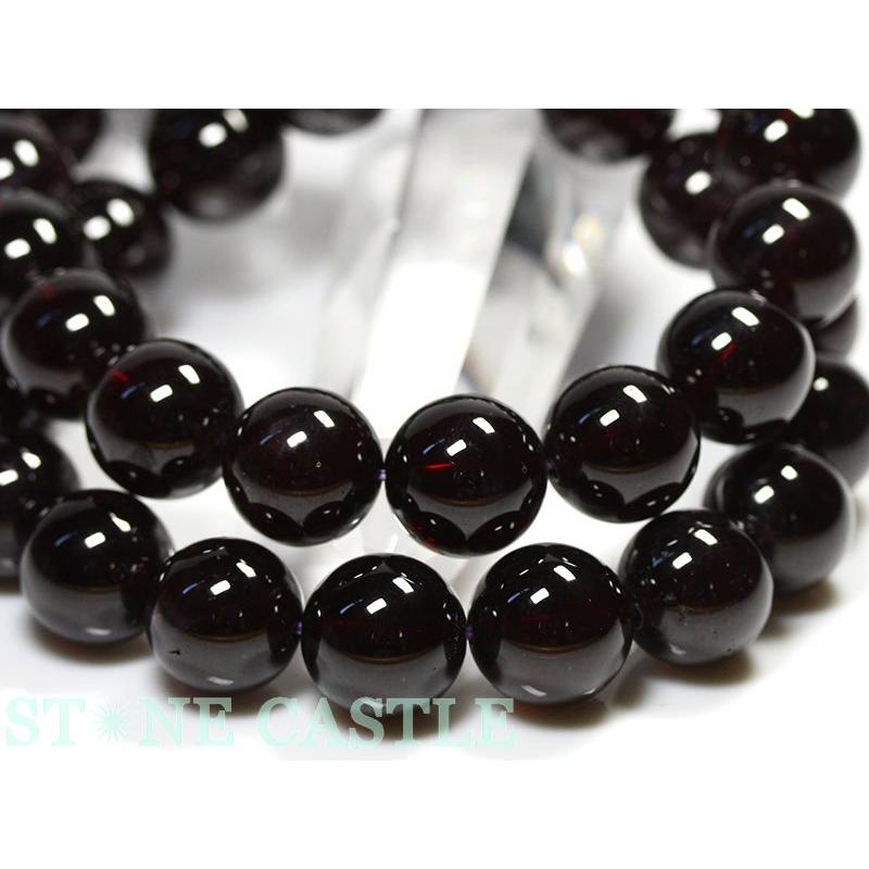 石流通センター 高品質 天然石 ブレスレット アルマンディンガーネット