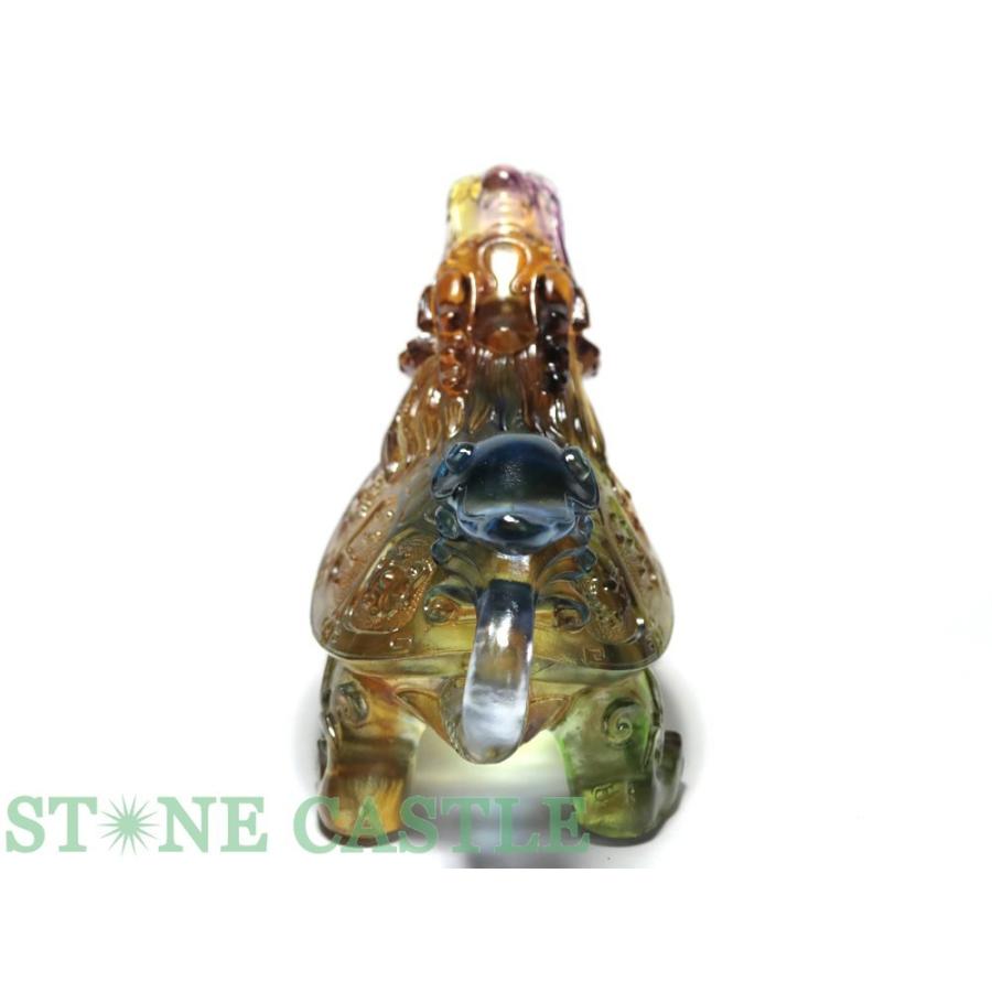 石流通センター 高品質 天然石 彫刻置物 龍亀(ろんぐい) 瑠璃 石流通センター 高品質 天然石 彫刻置物 龍亀(ろんぐい) 瑠璃