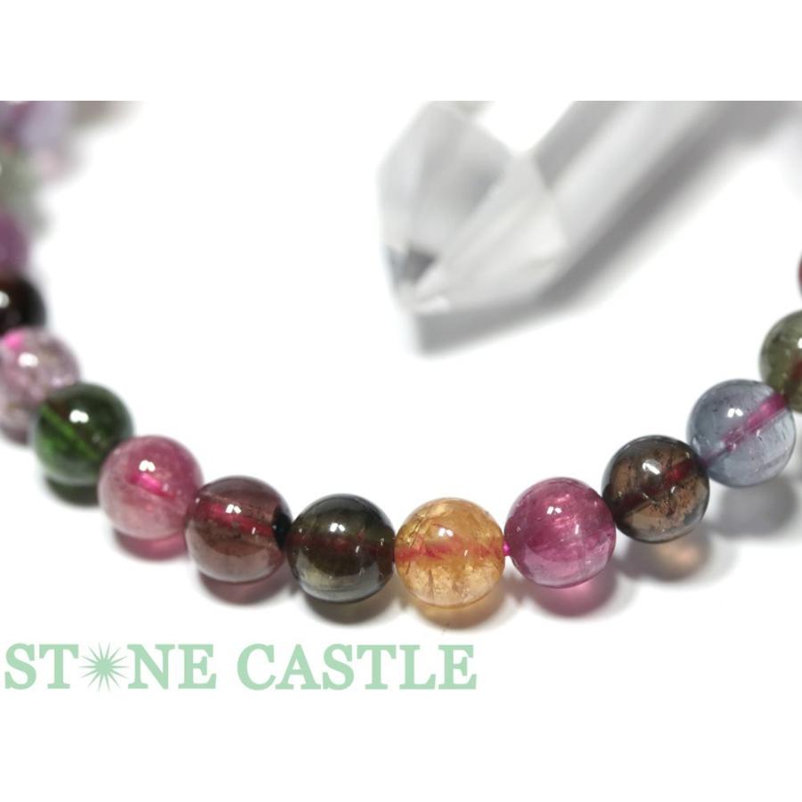 石流通センター 高級一点物 天然石 ブレスレット トルマリン