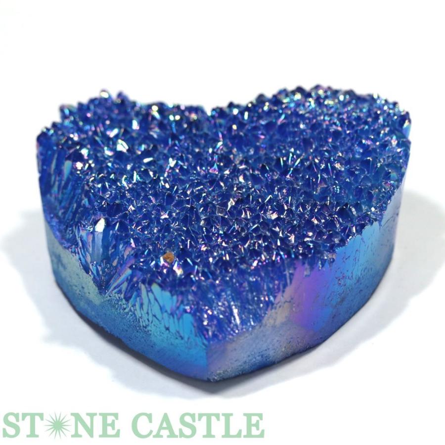 かわいい！ハート型シトリンクラスター原石フラワー付き