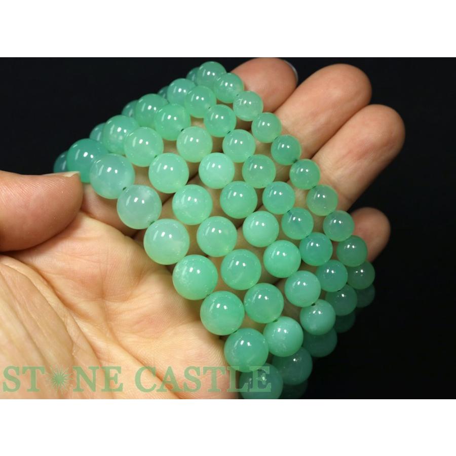 石流通センター 高品質 天然石 ブレスレット クリソプレーズ (5A) (約7