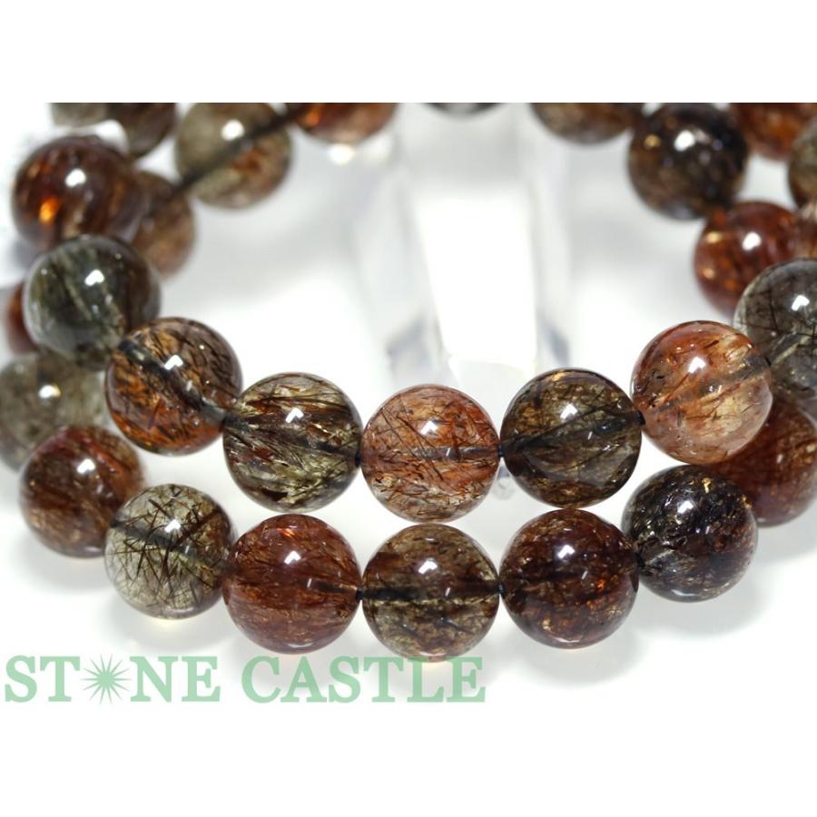 石流通センター 高品質 天然石 ブレスレット ブラックタイチンスーパー  