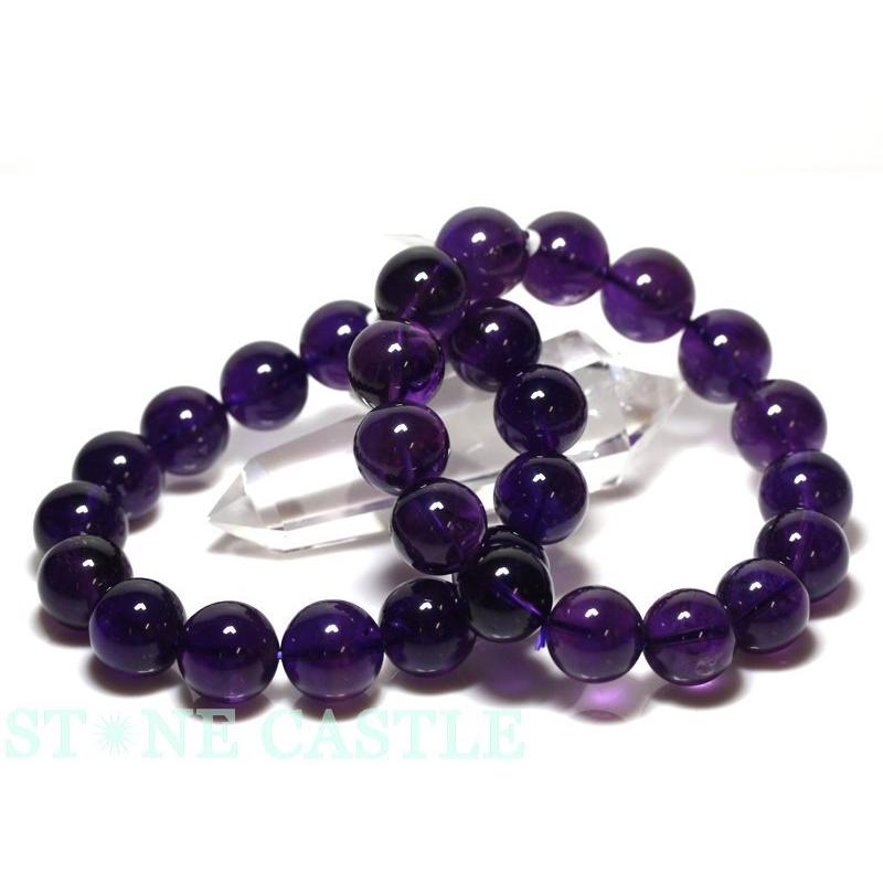 石流通センター 高品質 天然石 ブレスレット ウルグアイアメジスト (2A  