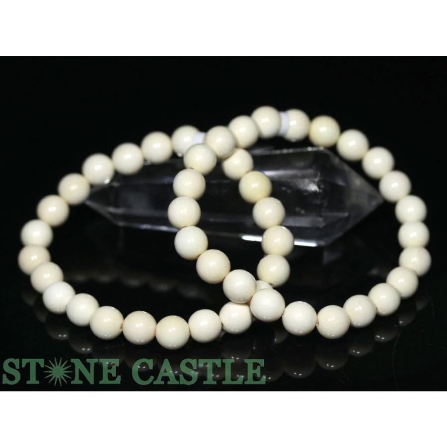 石流通センター 高品質 天然石 ブレスレット マンモス牙の化石