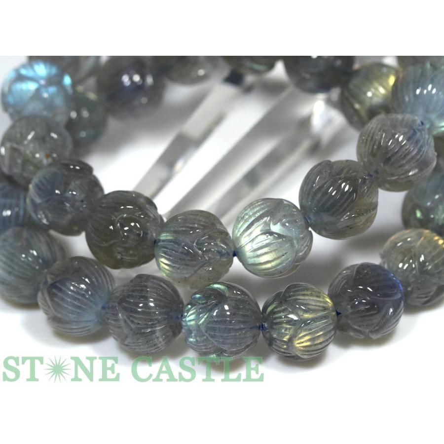 高品質　大玉　透明感　美シラー　天然石ラブラドライト約13.9㍉ブレスレット 高品質大玉透明感美シラー天然石ラブラドライト約13.9㍉ブレスレット