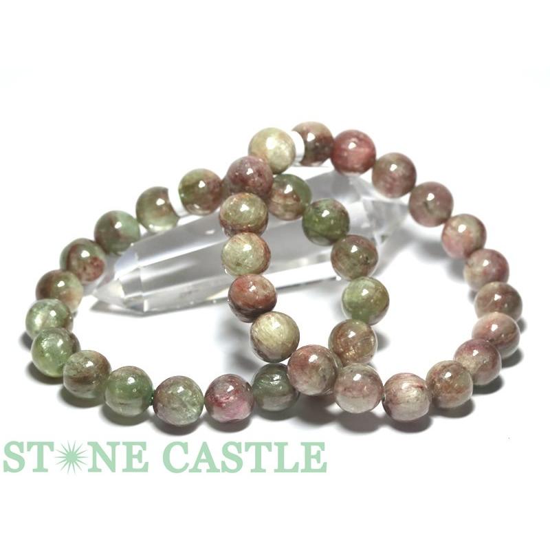 石流通センター 高品質 天然石 ブレスレット ブラッドショットカイヤナイト (約10.5〜11mm) パワーストーン