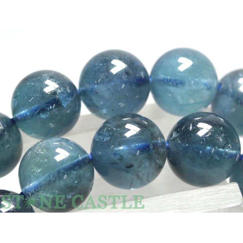 石流通センター 高品質 天然石 ブレスレット ディープアクア