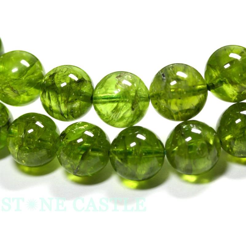 石流通センター 高品質 天然石 ブレスレット ペリドット (5A) (約10.5〜11mm) (ケース付) パワーストーンの画像