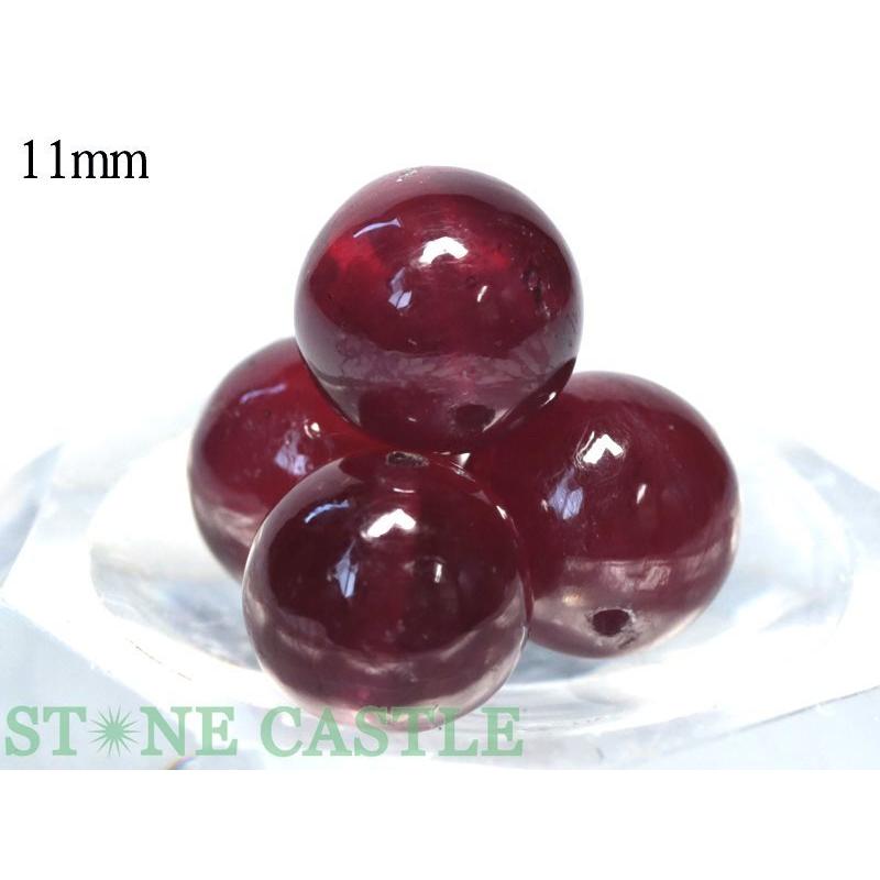 石流通センター 天然石 ビーズ アクセサリー 丸ビーズ ピジョンブラッドルビー (最高級) 11mm [1粒売り(バラ売り)] パワーストーン