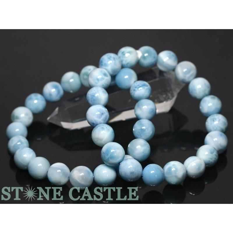 石流通センター 高品質 天然石 ブレスレット ラリマー (6A) (約12〜12.5mm) (ケース付) パワーストーン