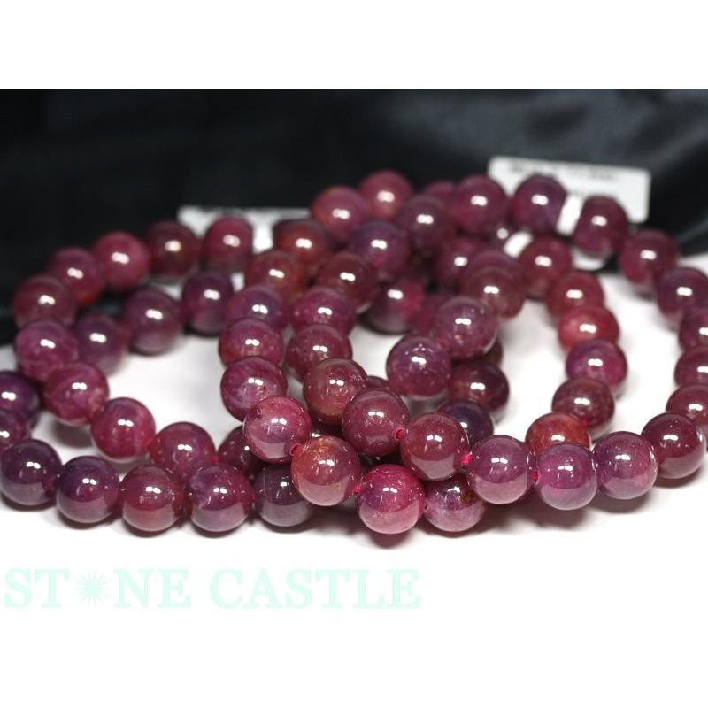 石流通センター 高品質 天然石 ブレスレット ルビー (最高級