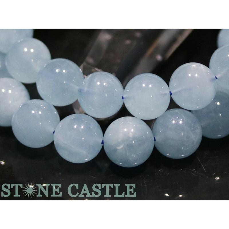 石流通センター 高品質 天然石 ブレスレット キャッツアイアクアマリン