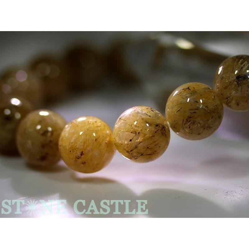 瑪瑙　ルチルブレスレット 石流通センター 高品質 天然石 ブレスレット 瑪瑙ルチル (ライトカラー