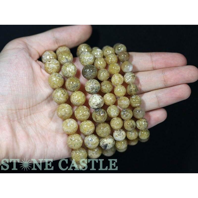 石流通センター 高品質 天然石 ブレスレット 瑪瑙ルチル (ライトカラー