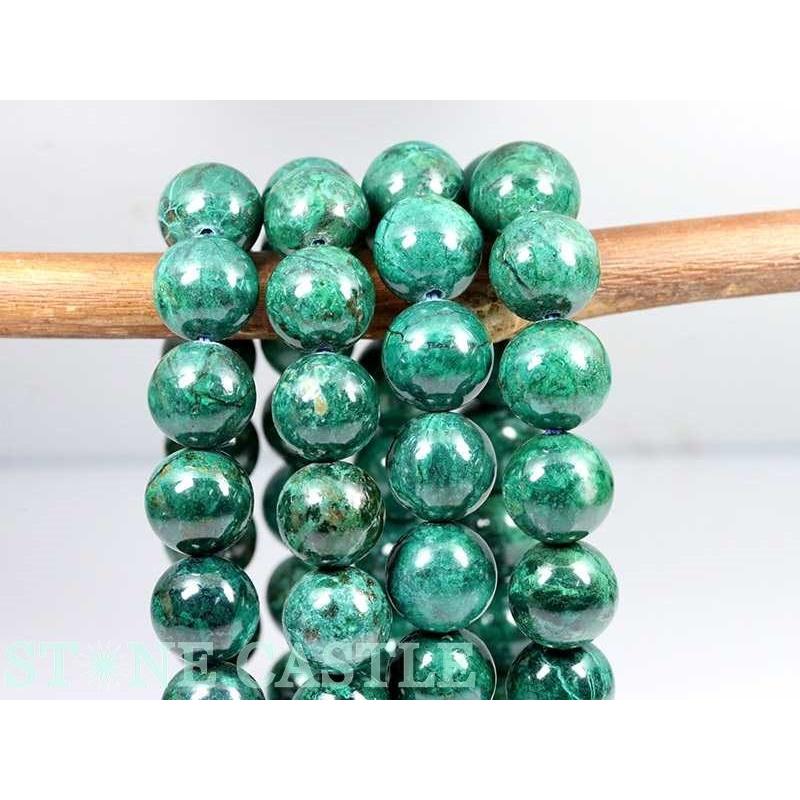 石流通センター 高品質 天然石 ブレスレット クリソコラ ペルー産 (約