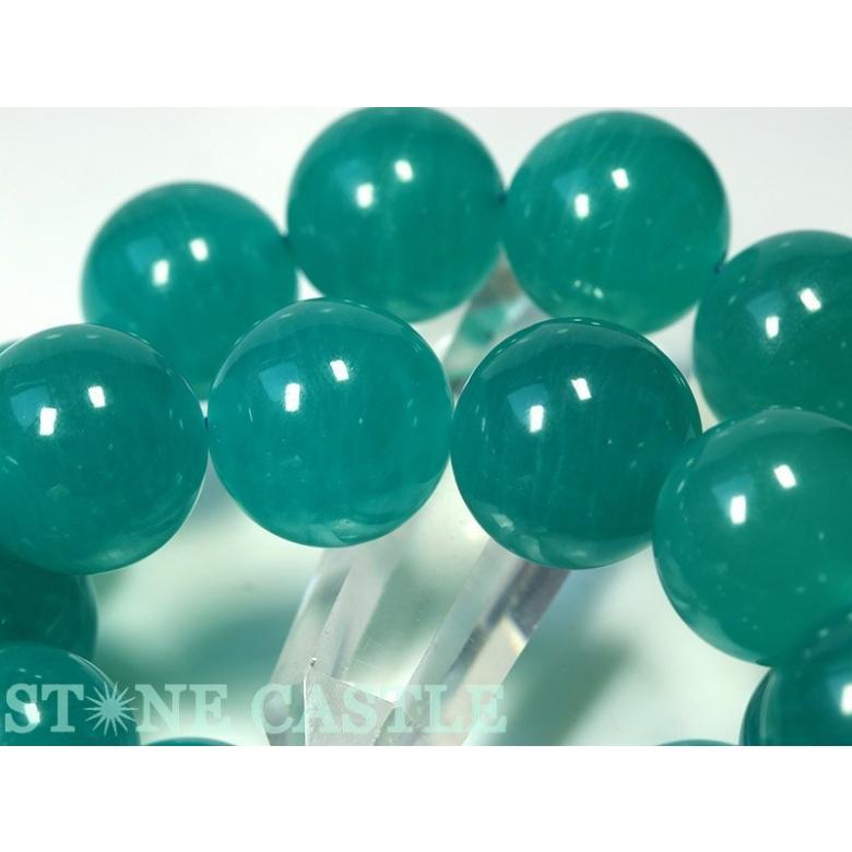 石流通センター 高品質 天然石 ブレスレット アマゾナイトシリカ (マダガスカル産) (3A) (約18mm) (ケース付) パワーストーンの画像