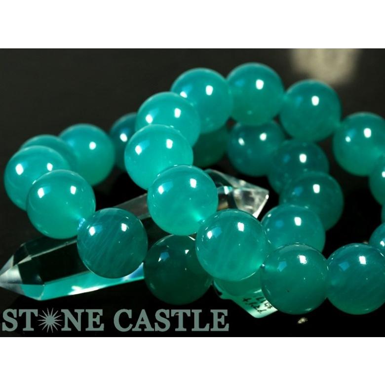 石流通センター 高品質 天然石 ブレスレット アマゾナイトシリカ (マダガスカル産) (3A) (約18mm) (ケース付) パワーストーンの画像