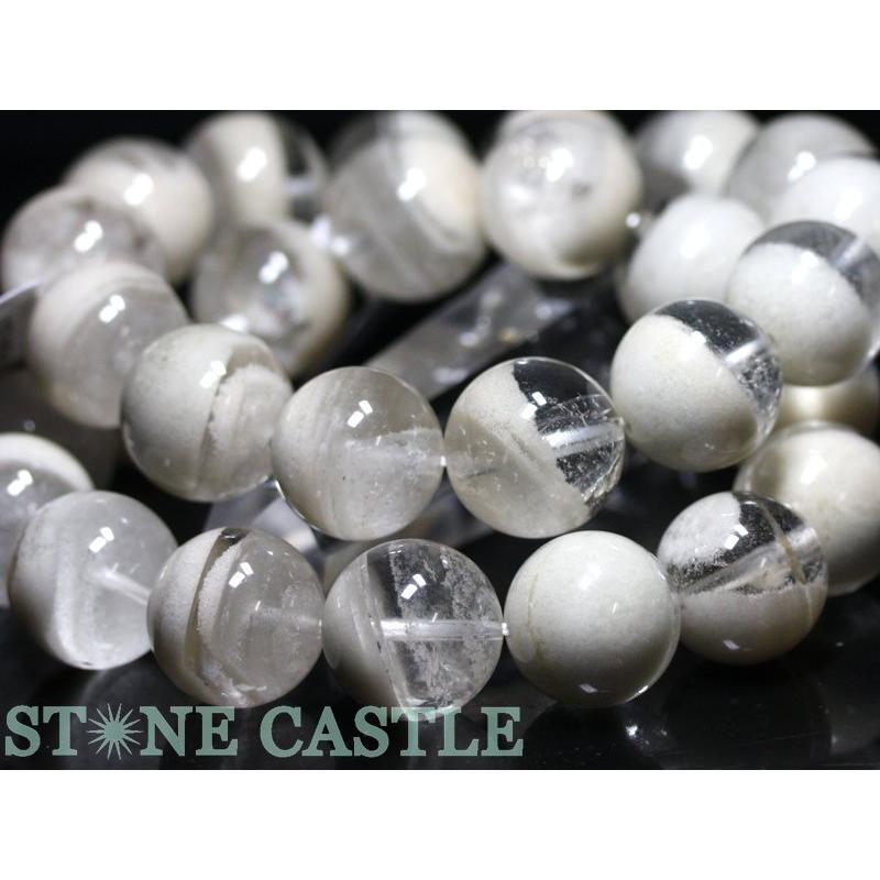 石流通センター 高品質 天然石 ブレスレット ホワイトガーデン