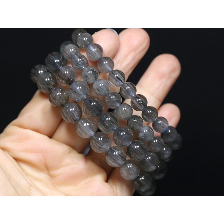 石流通センター 高品質 天然石 ブレスレット ブルールチルクォーツ (3A) (約10.5〜11mm) パワーストーンの画像
