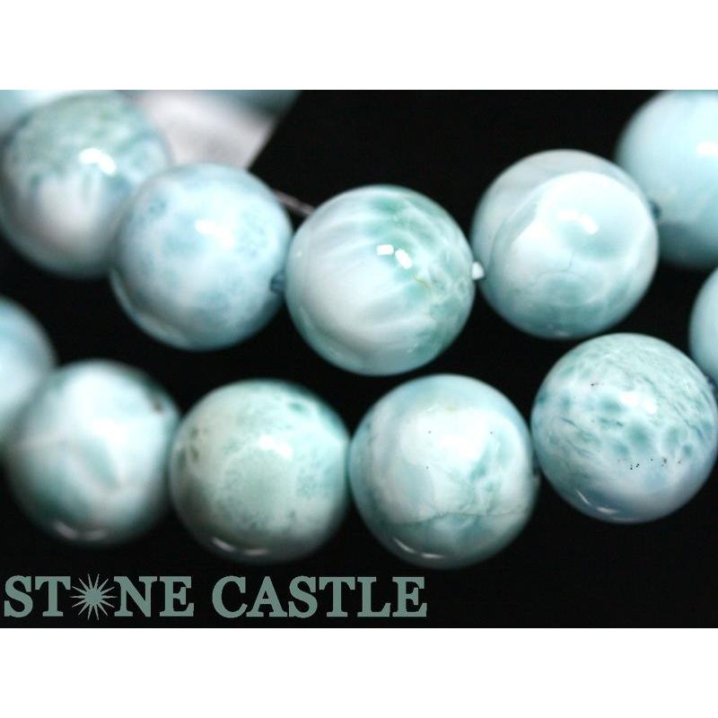 石流通センター 高品質 天然石 ブレスレット ラリマー (5A) (約12.5〜13mm) (ケース付) パワーストーンの画像