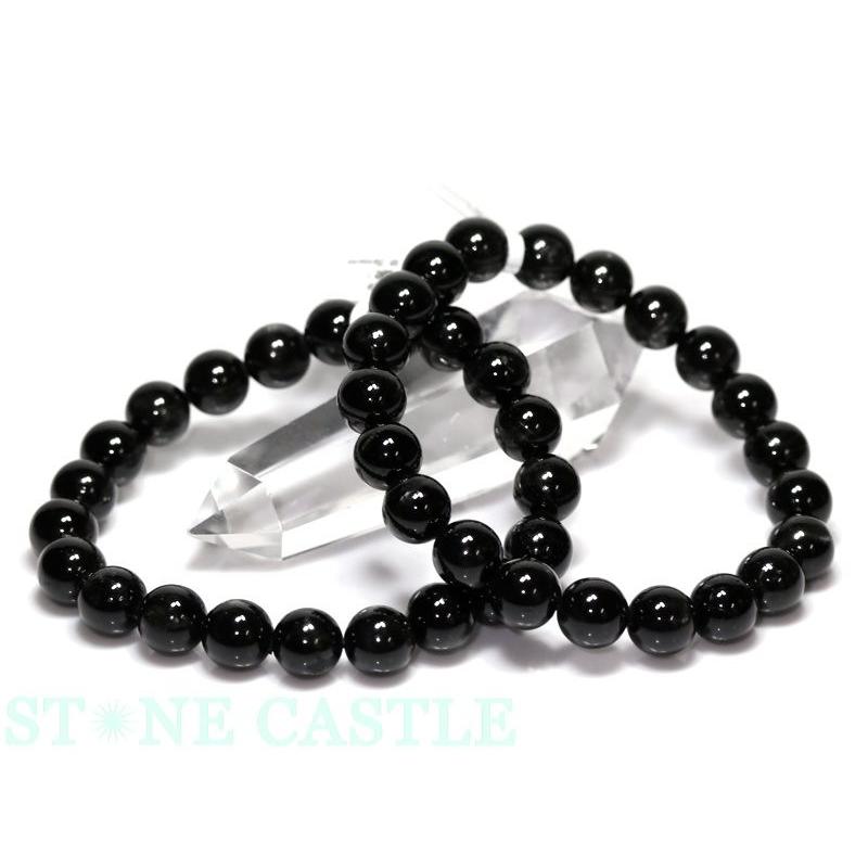 ブレスレット 石流通センター 高品質 天然石 ブレスレット ブラックスター (最高級) (約9〜9.5mm) (ケース付) パワーストーン