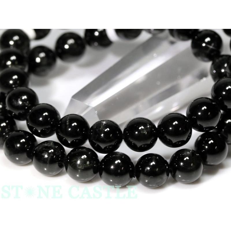 ブレスレット 石流通センター 高品質 天然石 ブレスレット ブラックスター (最高級) (約9〜9.5mm) (ケース付) パワーストーン