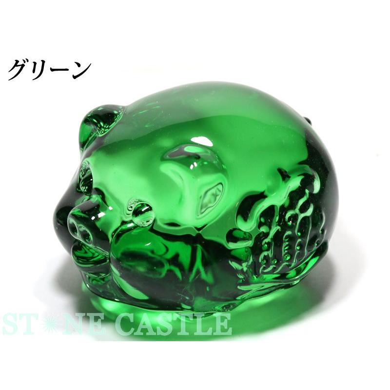 石流通センター 天然石 彫刻置物 福豚(招財進寶) クリスタル