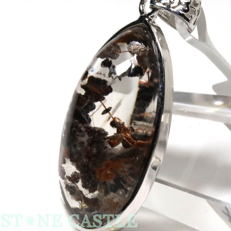 石流通センター ペンダント一点物 天然石 ペンダント 銭串水晶 No.37 パワーストーン_1