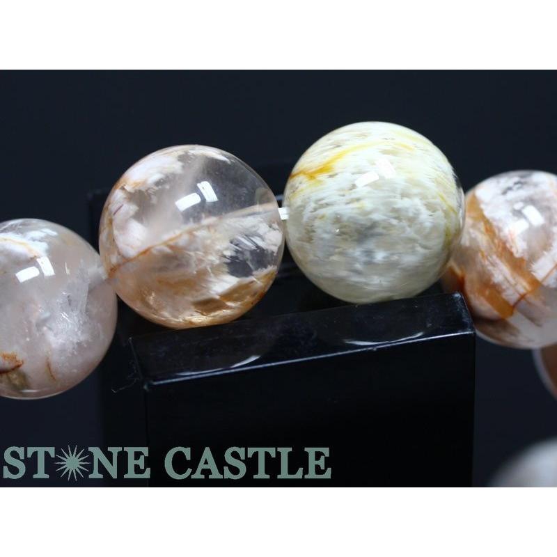 石流通センター 高品質 天然石 ブレスレット セリサイトインクォーツ (3A) (約16〜16.5mm) (ケース付) パワーストーンの画像
