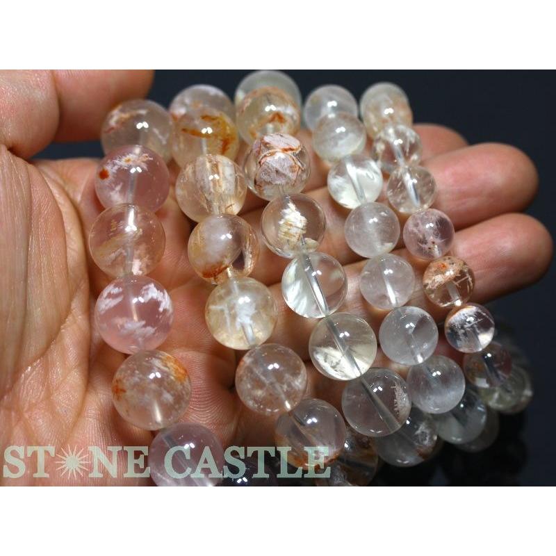 石流通センター 高品質 天然石 ブレスレット セリサイトインクォーツ (3A) (約16〜16.5mm) (ケース付) パワーストーンの画像