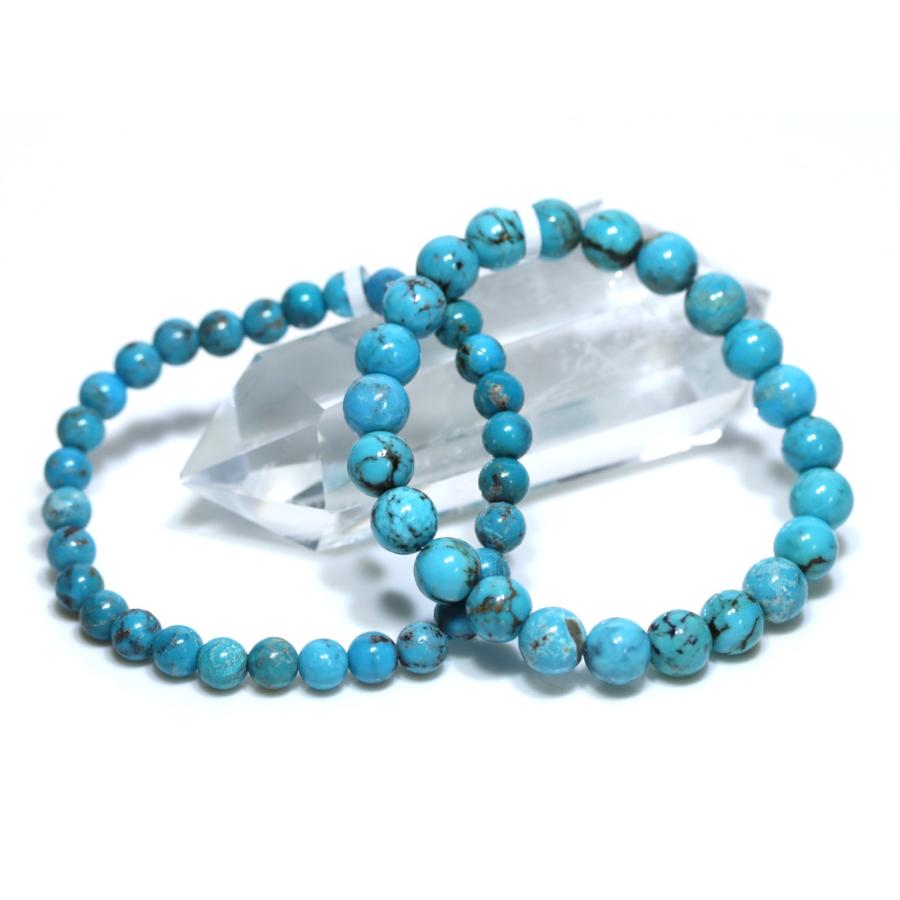 石流通センター 高品質 天然石 ブレスレット 天然ターコイズ (3A