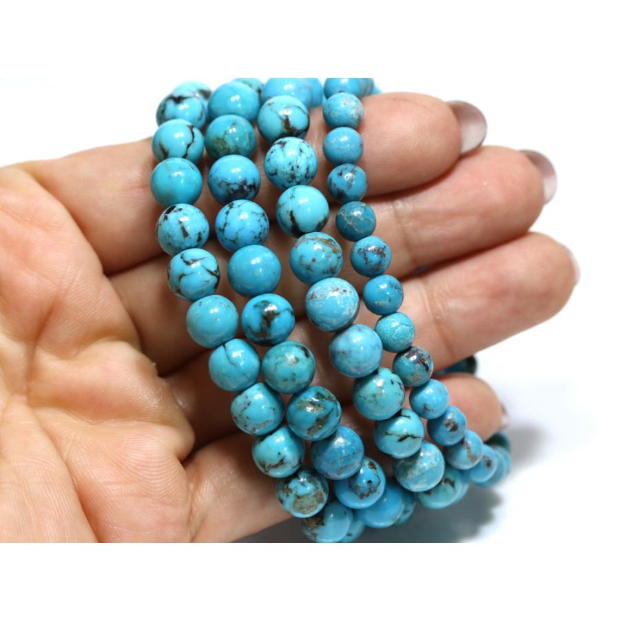 石流通センター 高品質 天然石 ブレスレット 天然ターコイズ (3A
