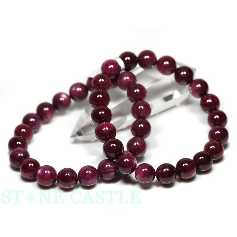 ◆正規品◆石流通センター 高品質 天然石 ブレスレット スターチューライト(桃簾石) (最高級) (約10mm) (ケース付) パワーストーン◆追跡あり◆