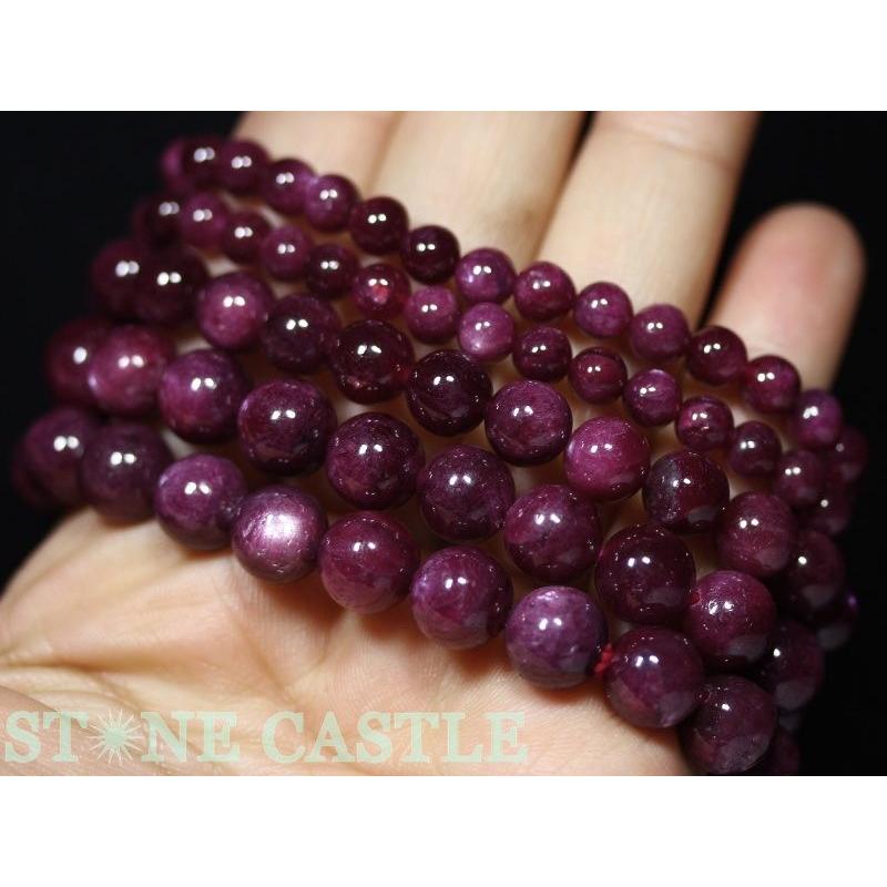 ◆正規品◆石流通センター 高品質 天然石 ブレスレット スターチューライト(桃簾石) (最高級) (約10mm) (ケース付) パワーストーン◆追跡あり◆