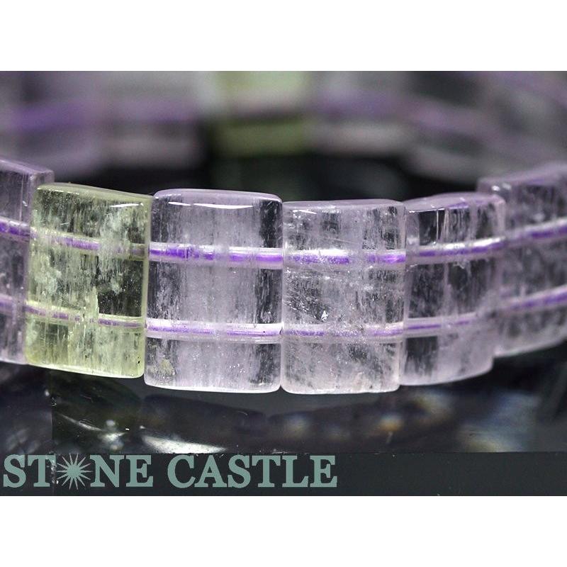 石流通センター 高品質 天然石 ブレスレット クンツァイト (5A