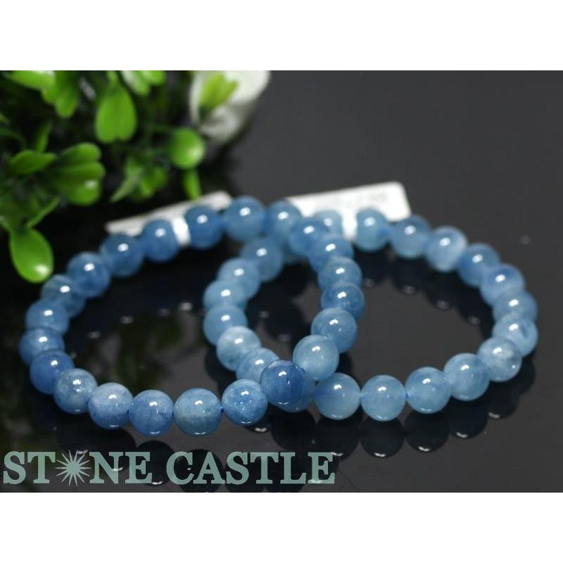 石流通センター 高品質 天然石 ブレスレット アクアマリン(3A) (約8.5